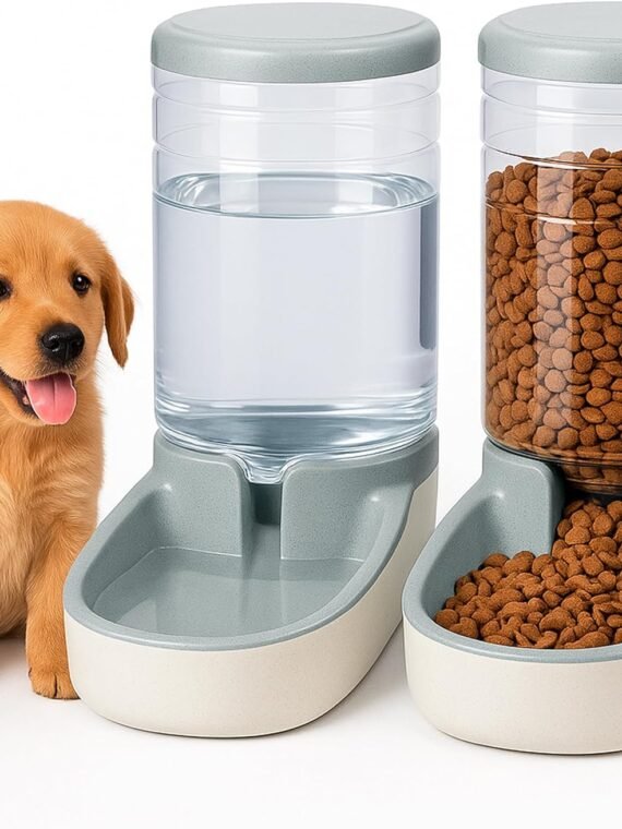 Edipets, Cat Food Dispenser Automatic Dog Food Dispenser 2 Units 3.8L Food Dispenser for Pets