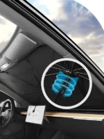 Bendable Car Windshield Sunshade Umbrella