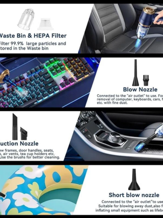 2-in-1CordlessHandheld VacuumCleaner